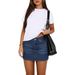 European And American Style Slim Fit Casual Midi Skirt Fashionable Retro Washed Denim Mini Skirt for Women Trendy Bottoms_ecoleips.com