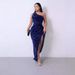 Women's Clothing Sleeveless Sequined Long Skirt Dress_ecoleips.com