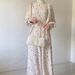 Women's Spring Floral Print Dress Gentle Tie Waist European American Style Long Sleeve Loose Fit_ecoleips.com