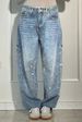 Women's Casual Starry Rhinestone Denim Jeans Loose Straight Leg Long Pants European American Style_ecoleips.com