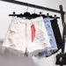 Women's Clothing Loose Wide Leg Hot Pants Light Colored Women's Denim Shorts Slim Girls Shorts_ecoleips.com