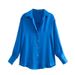Women's Clothing Spring 7 Color Satin Women's Shirt Tops_ecoleips.com