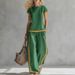 2026 Spring/Summer European American Cross-Border Women's Fashion Casual Shirt And Pants Two-Piece Set_ecoleips.com