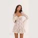 Voya Women's Lace New Flared Sleeve Strapless Dress, Xingang Spicy Girl French Casual Exposed Backpack Hip Short Skirt_ecoleips.com