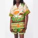 Women's Clothing Casual Two Piece Suit Cotton And Linen Printed Shirt Shorts_ecoleips.com