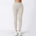 Women's High Waisted Ribbed Yoga Pants High Elastic Running Sports Fitness Tight Fitting Seamless Hip Lifting Yoga Wear For Autumn_ecoleips.com
