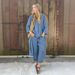 Elegant plus Size Two-Piece Set Flowy Shirt High-Waisted Trousers Office Casual Wear Versatile Wardrobe Staple Women's Clothing_ecoleips.com
