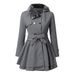 Slim-fit Long Woolen Jacket Double-breasted Woolen Coat Trench Coat Women_ecoleips.com