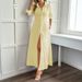 DiYun European American Casual Resort Style Long-sleeved Cardigan Long Dress Women's Clothing 2025 Autumn And Winter_ecoleips.com