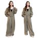 Women's Fashion Set Spring Autumn Loose Hooded Sweatshirt Wide Leg Pants Casual Two-Piece Suit For Plus Size_ecoleips.com