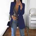 Women's Clothing New Solid Color Fashion Casual Suit Collar Slim Cardigan Temperament Single Button Suit Jacket For Women_ecoleips.com