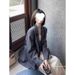 Direct From The Manufacturer, Gray Women's Blazer For Spring And Autumn 2025, New Korean Style Casual Loose Black Jacket_ecoleips.com