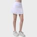 Yoga Mid Waist Sports Anti Walking Light Speed Dry Fitness Running Short Skirt, Two Mesh Yoga Clothes, Tennis Skirt_ecoleips.com