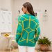 New Women's Sweater Autumn And Winter Crew Neck Long Sleeve Knitted Sweater Geometric Line Jacquard Knitted Top_ecoleips.com
