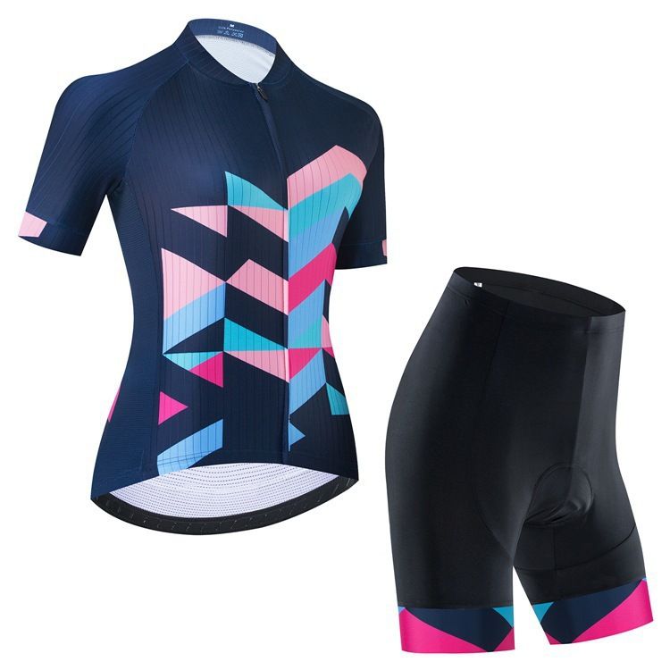 Women's Summer Cycling Apparel Short Sleeve Bib Sets Road Bike Shirts Outdoor Sport Wear Wholesale Cross Border Trade_ecoleips.com