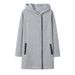 Women's Clothing fashion side zipper plus velvet coat hooded jacket sweatshirt women_ecoleips.com