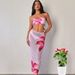 Women's Clothing Swimsuit Women's Fixed Edition Printing Bikini Tube Top Swimsuit_ecoleips.com