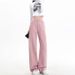 Narrow Straight-leg White Jeans For Women, 2025 Spring/summer, High-waisted Petite Pants, Casual Versatile, Japanese And_ecoleips.com