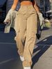 Women's Clothing Casual Overalls Retro Trendy Straight Pants_ecoleips.com