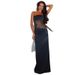 New European And American Style Lace Off-Shoulder Strap Slim Fit Split Long Sexy Patchwork Hollow Out Sheer Dress_ecoleips.com