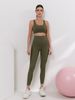 Plus Size Women's Sports Pants Quick Drying Yoga Suit Bare Skin Stretch Fitness Running Clothes With Shockproof Push-up Bra_ecoleips.com