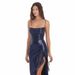 Women's Clothing Sequined Suspender Dress Skirt Slit New Host Banquet Sexy Dance Evening Dress Female (2 Colors_ecoleips.com
