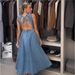 Women's Slim Fit Denim Dress - French Style Washed Suspender Sleeveless Dress_ecoleips.com