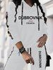 Women's Letter Print Hoodie Set, Long Sleeve Pullover Sweatshirt And Elastic Waist Pants_ecoleips.com
