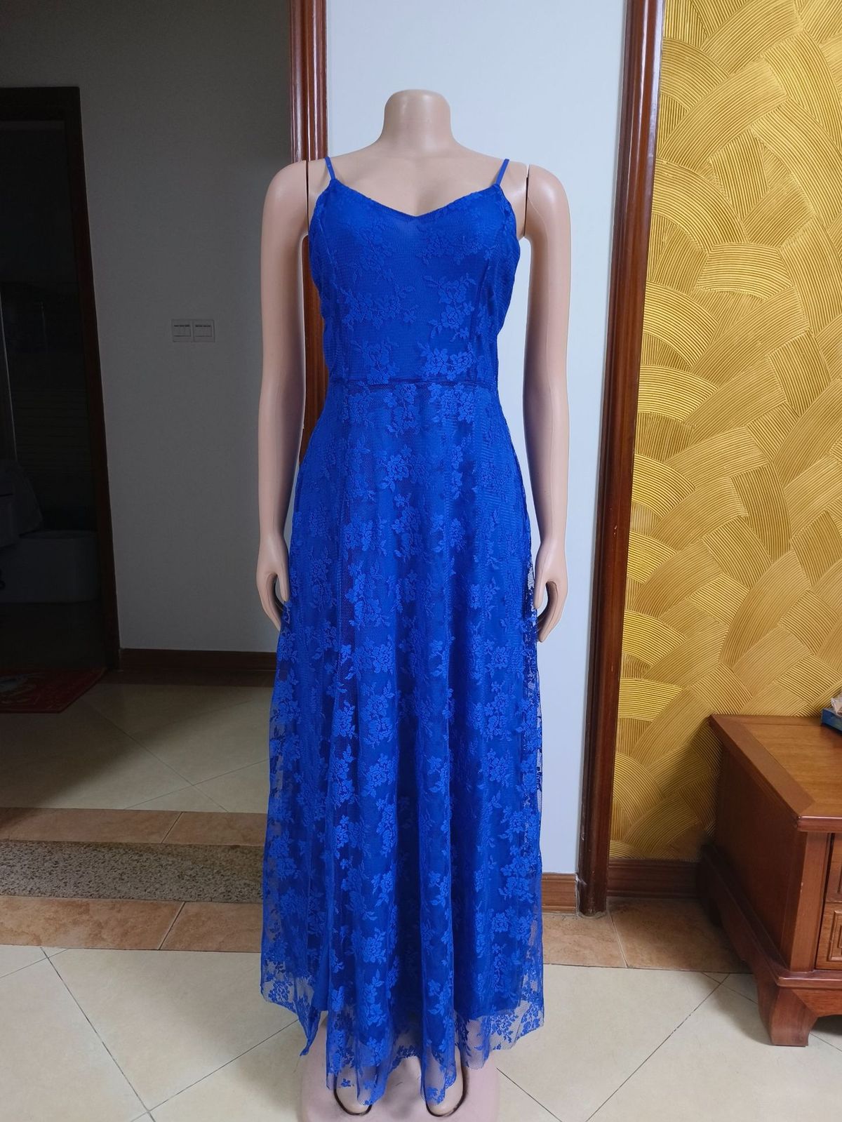 Women's Clothing Dress Wish Sexy V Neck Suspender Lace Dress_ecoleips.com