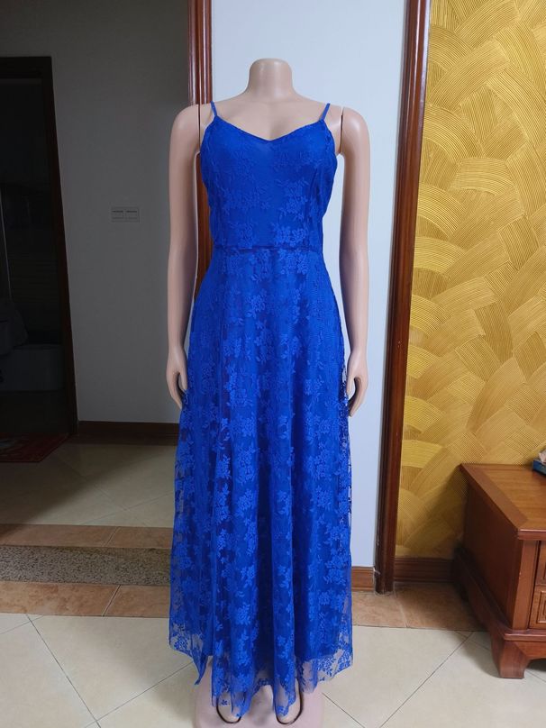 Women's Clothing Dress Wish Sexy V Neck Suspender Lace Dress_ecoleips.com