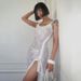 Women's Clothing Sexy And Fashionable Lace Suspenders Splicing Backless Long Hip Skirt_ecoleips.com