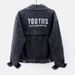 Women’s Korean Style Light Wash Denim Jacket – Loose Fit Embroidered Short Coat (Bluish/Black, S-5XL)_ecoleips.com