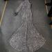 Elegant V-Neck Glitter Evening Dress Long Sleeve Bodycon With Slit For Women Party Banquet Special Occasion_ecoleips.com
