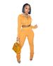 Women's Casual Hooded Long Sleeve Top & Sleeveless Pants Set - Stylish Two-Piece Outfit For Everyday Wear_ecoleips.com