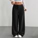 Corduroy Wide-Leg Pants Women – Oversized High-Waisted Lounge Pants With Pockets (S/M/L/XL/2XL, Beige/Grey/Brown/Black/Navy/Burgundy/Khaki)_ecoleips.com