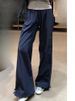 K Quick Drying Work Pants, Women's Slim Fit, American Loose Straight Leg Wide Leg Pants, Casual Sports Pants_ecoleips.com