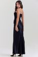 K New Arrival Off-Shoulder Fishbone Bodycon Fish Tail Long Solid Color Dress For Women_ecoleips.com