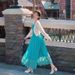 In Stock 2025 Cross-border Suspender Dress, Elegant Celebrity Style, Mid-length Bohemian Dress With A High-end Feel_ecoleips.com