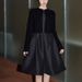 Avenemen/Sleeveless Waist Hepburn Skirt/Slim Design Medium To Long Three Dimensional A-Line Skirt Dress For Women_ecoleips.com