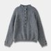 Women's Alpaca Wool Sweater – Soft & Warm Crewneck Pullover With Half-Zip, Cozy Oversized Knit For Fall & Winter_ecoleips.com