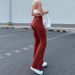 Aria Basics European And American Style Foreign Trade Women's Clothing 2025 Summer High-waisted Elastic Lace-up Hollow-out Solid_ecoleips.com