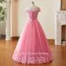 Elegant Sequin Evening Gresses For Women, One-Shoulder A-Line Long Party Dress For Banquet, Prom, Host, Pageant, Cocktail_ecoleips.com