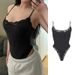 Aria Basics Aria Basics Lace Sexy Alluring European And American Style Adjustable Strap One-piece Tank For Women, Slim-fit, Waist-cinching, Base_ecoleips.com