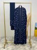 New Muslim Dresses Islamic Clothing Moon Embroidery Robe And Chiffon Scarf Ramadan Dubai Luxury Abaya Moroccan Kaftans For Women_ecoleips.com