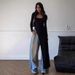 Women's Fashion Rib-Knit Long Sleeve T-Shirt Slim Fit Round Neck Casual Stretch Top For Daily Wear_ecoleips.com