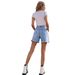Women's Clothing New Denim Shorts Casual High Waist Loose Slim Pants_ecoleips.com
