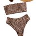 Women's Clothing new ins sexy high waist split tube top spot bikini swimsuit_ecoleips.com