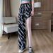 Summer Heavyweight Digital Print Fashion Straight Leg Pants Loose Fit Casual Women's Clothing for Niche Individual Men_ecoleips.com