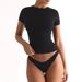 Women's Clothing Short Sleeve T Shirt Round Neck Slim Fit Hot Girl Pure Desire Top Women_ecoleips.com