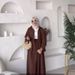 Verve Spring And Autumn New Muslim Women's Clothing Pure Cotton Fabric Large Hem Skirt Fashion Set_ecoleips.com